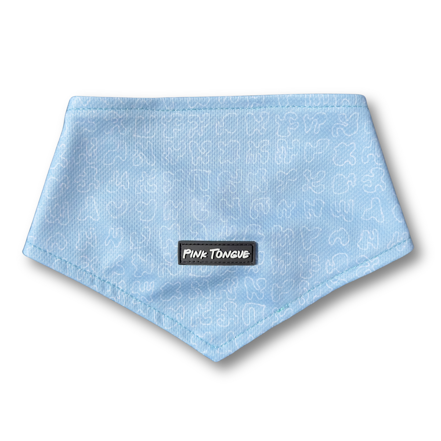 A classic blue dog bandana with a timeless design, perfect for any occasion. Adjustable with tie and button options for a secure and comfortable fit.